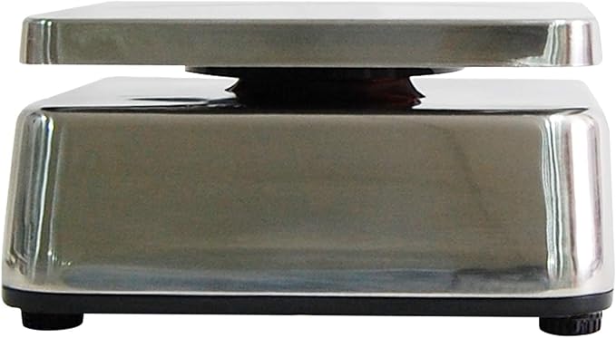 TVS Portion control Stainless steel Washdown Scale, Lb/Oz/Kg/g Switchable, Low Profile Design, 30lb Capacity, 0.005lb Readability, Single Display, NTEP Legal for Trade Coc #19-058