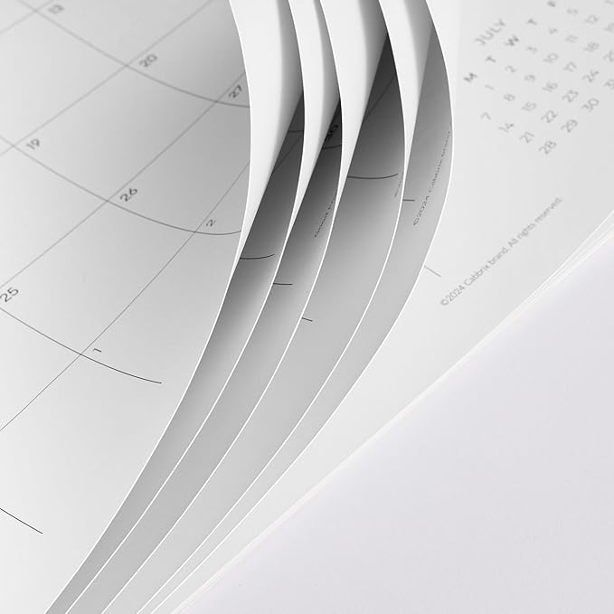 Cabbrix Desk Calendar 2025-2026, 15" x 12" 18 Months Aesthetic Desktop Calendar Runs From Jan 2025 to Jun 2026, Perfect for Home Office for Easy Organizing (Greenery)