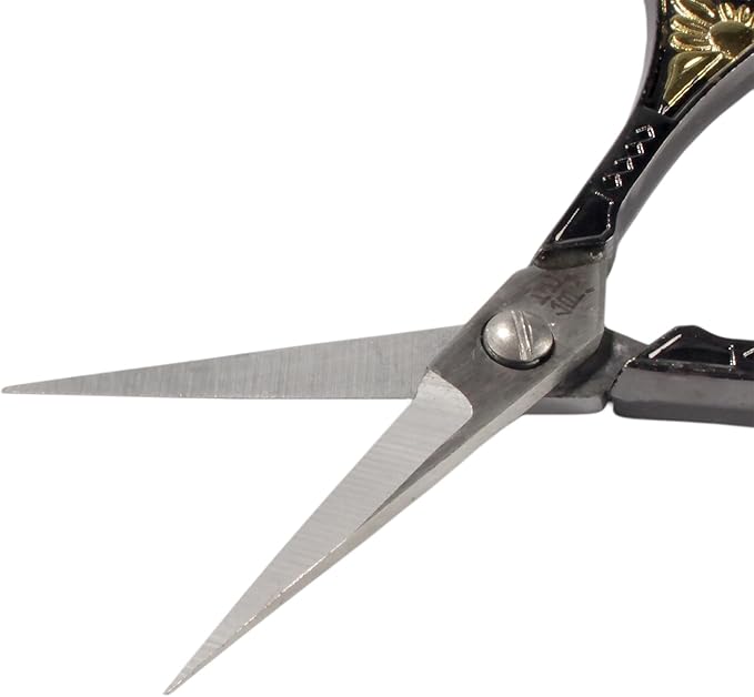 JubileeYarn Sun Motif Embroidery Scissors - Black - 30 Scissors