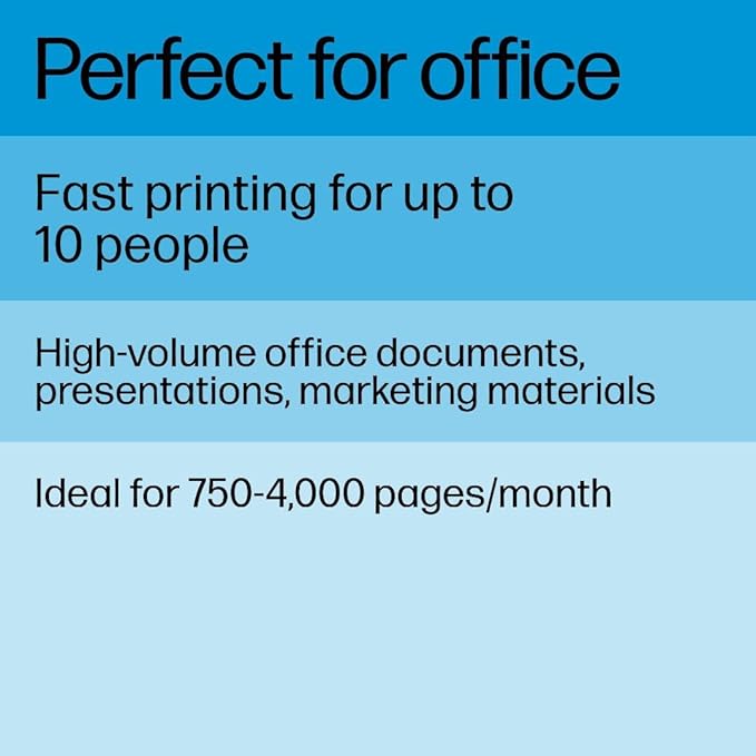 HP LaserJet Pro 4001dw Wireless Black & White Printer, Best-for-Office (2Z601F)