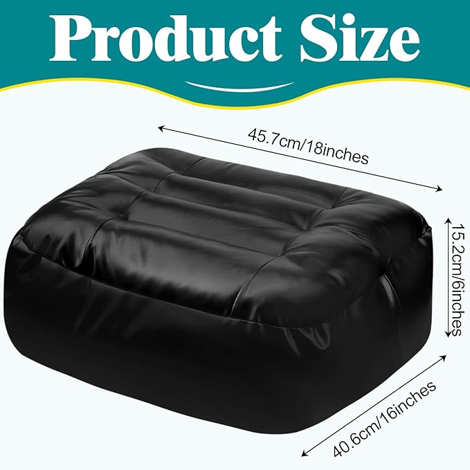 Leather Seat Cushion Extra-Thick Booster Seat with Breathable Bottom Layer Perfect for Office Chair or Car Seat Provides Support for Elderly or Those with Limited Mobility (2)