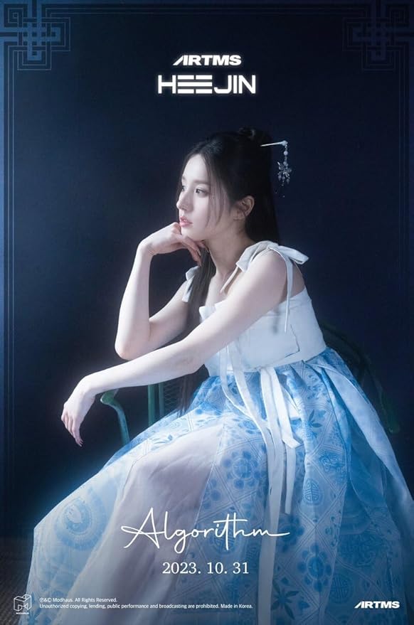 HEEJIN K 1st Mini Album CD+Booklet+Special Class objekt+Sticker+Folded Poster on Pack+Clear photocard+Photo Stand+Tracking Sealed (Random Version)