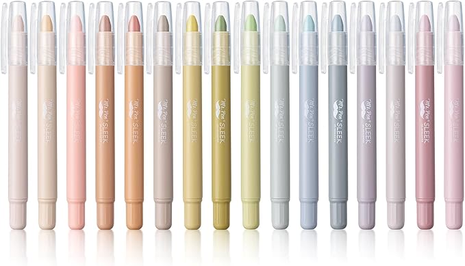 Mr. Pen- Gel Highlighters, 16 Pack, Soft & Muted Colors, No Bleed Bible Markers