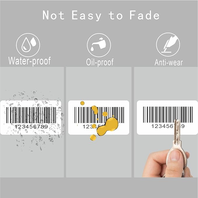 Hybsk 2.25x1.25 inch Direct Thermal Labels for Barcodes, Address, Compatible with Rollo Label Printer & Zebra Desktop Printers (2.25"x1.25",White)