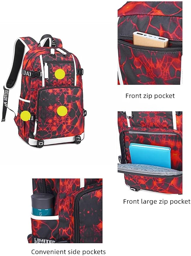 Soccer Superstar M-essi 10 Multifunctional Laptop Backpack Teenage Travel Backpack Fans Schoolbag (H3)