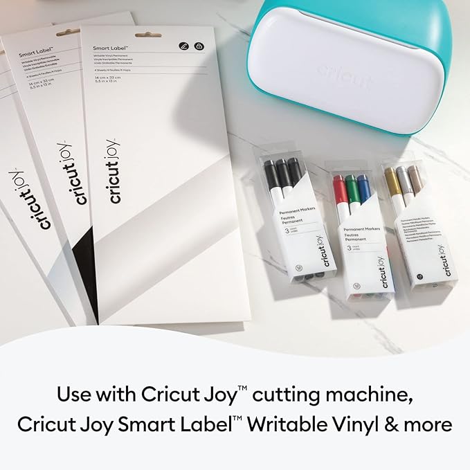 Cricut Joy Permanent Metallic Markers 1.0 mm, Gold/Silver/Copper (3 ct), Multicolor