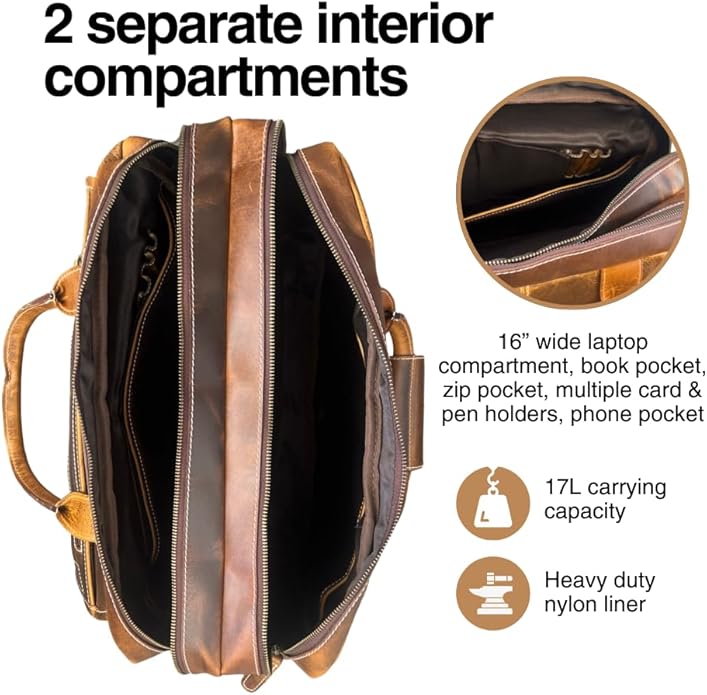 Buffalo Leather Pilot Bag