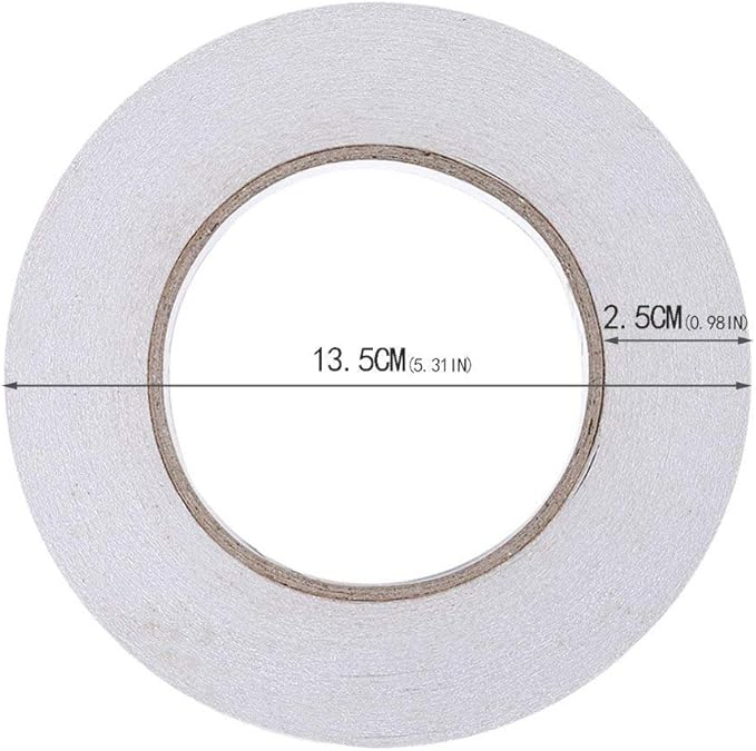 Ultra Thin Double Sided Adhesive Tape (1/2 Inches 55 Yards) Lasting, Acid Free & Heat Resistant for Gifts, Photos, Scrapbooking, Documents, Wallpaper, Crafts, Card and Boxes