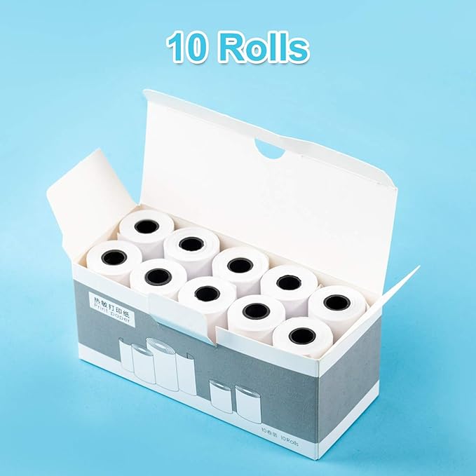 10 Rolls Print Paper for Kids Instant Print Camera Refill Print Paper Works with MINIBEAR VTech Kidizoom Camera,Thermal Paper Fit for Most Kids Instant Camera…