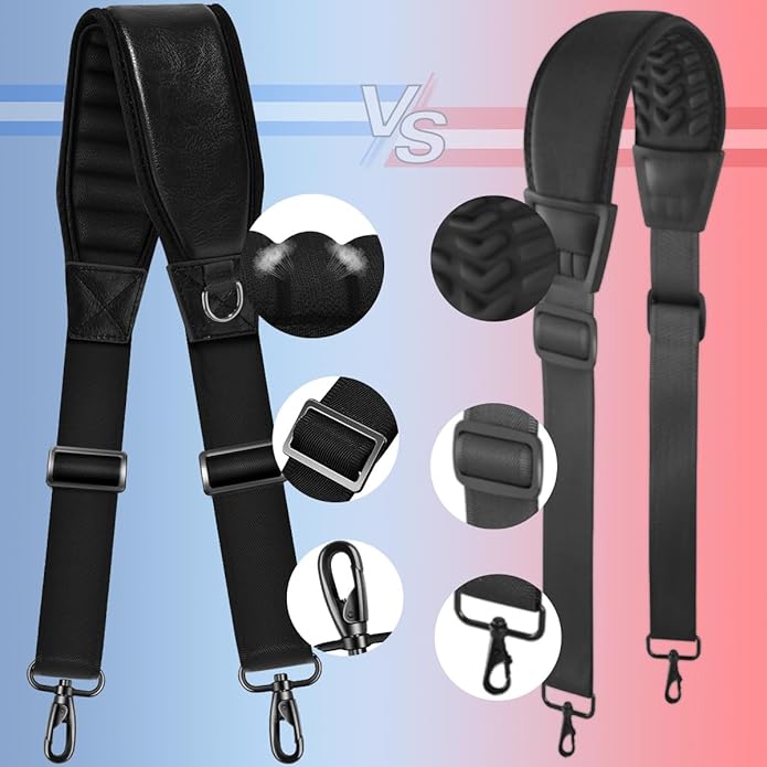 ZINZ 3D Air Cushion Bag Strap 59 inch Adjustable Belt with Padded & Dual Clasps & Swivel Hooks, Comfort Strap for Bags