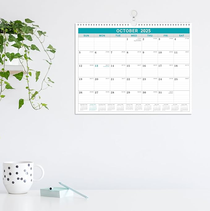 Calendar 2025, 12 Months Wall Calendar 2025 from January 2025 to December 2025,11.5" x 14.6", 2025 Calendar with Julian Date