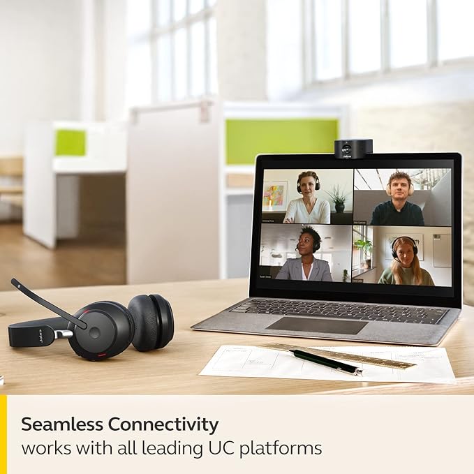 Jabra PanaCast 20 4K Video Conferencing Camera - Flexible Plug & Play Personal Video Solution Computer Webcam with AI-Powered 4K Ultra-HD, Intelligent Zoom, and Lighting Optimization - Black