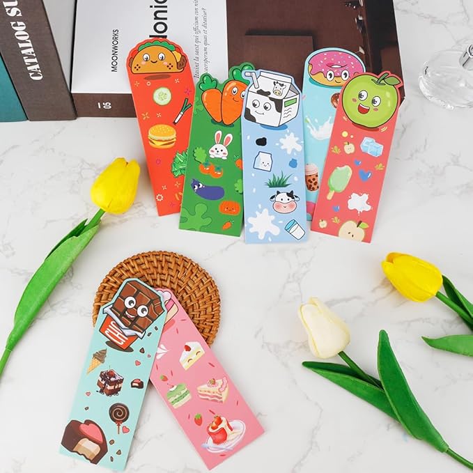 Bookmarks, 72 Pcs Bookmarks for Kids, Book Marks for Reading Kids, Cute Bookmarks, Book Markers, Kids Bookmarks, Bookmarks for Book Lovers, Bulk Bookmarks, Bookmarks for Girls, Classroom Rewards