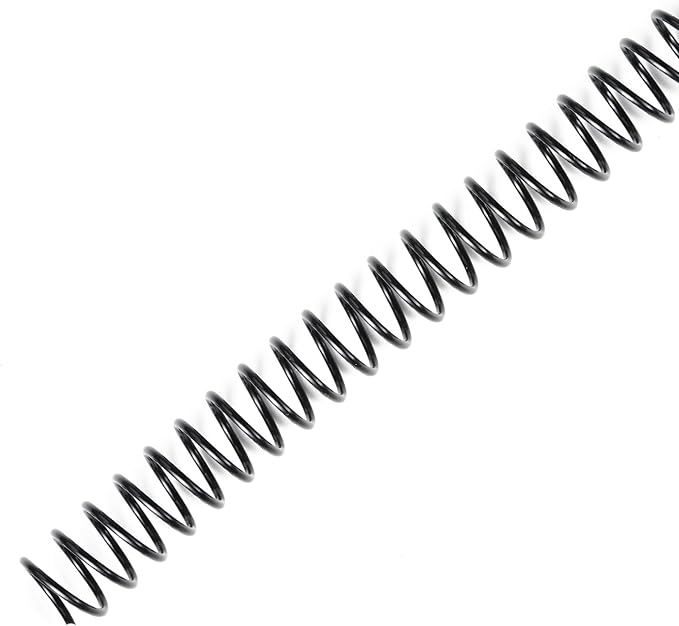 TOTiyea 100 Pack Plastic Spiral Binding Coils,12mm(1/2") Binding Spirals,90 Sheet Capacity,4:1 Pitch, Black