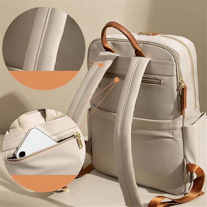 Versatile Oxford Cloth Women's Backpack - Minimalist Design for Daily Commute, Laptop Storage, and More! (Black)
