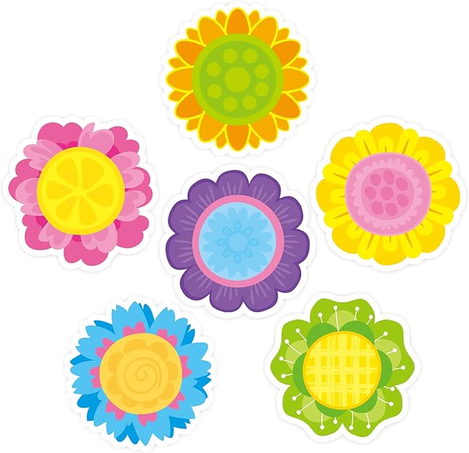 30 Pack Spring Flowers Sticky Notes - 600 Sheets Floral Shape Sticky Note Pads for Kids Spring Gift School Office Supplies