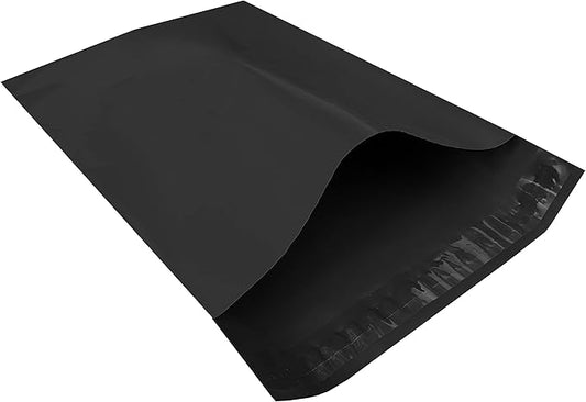 Colored Poly Mailers Pack of: Be creative with your packaging with Colored mailers (Black, 9" x 12" pack of 200)