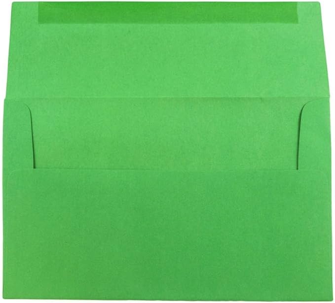 JAM PAPER A10 Colored Invitation Envelopes - 6 x 9 1/2 - Green Recycled - Bulk 500/Box