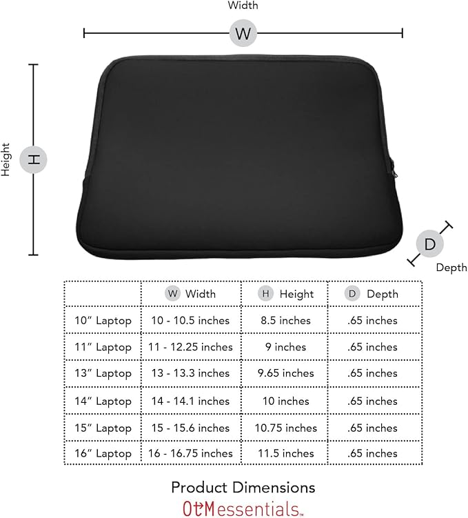 OTM Essentials 17" Soft Sleeve Laptop Case Blue