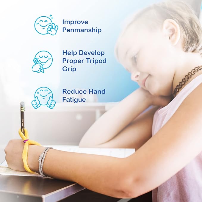 The Original OT Invented & Patented SportWriter, Hand Made in The USA, Handwriting Aid for a Proper Tripod Grip, Finger Position & Better Penmanship. Great for All Kids Kindergarten Age & Up (2 Pack)