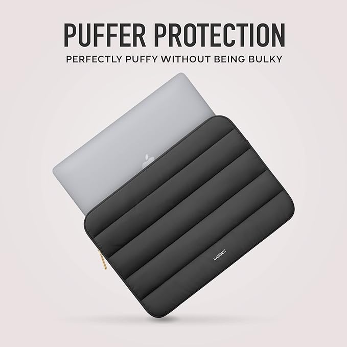 Vandel - Puffy Laptop Sleeve 15-16 Inch Sleeve for Women and Men. College Student Gifts for Christmas, MacBook Pro 16 Inch Case, 15.6 Inch HP Carrying Case Asus/Dell/HP Laptop Case 15.6 Cover