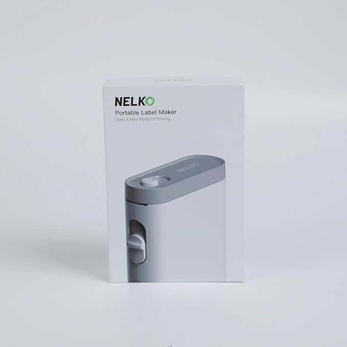 Nelko Label Maker Machine with Tape, P21 Bluetooth Label Printer, Wireless Mini Label Makers with Multiple Templates for Organizing Office Home, Green