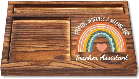 Teacher Assistant Sticky Note Holder, Teacher Assistant Appreciation Gifts, Thank You Gifts for Teacher Assistant, Teacher Assistant Office Decor Self-Stick Note Pad Holders YB376