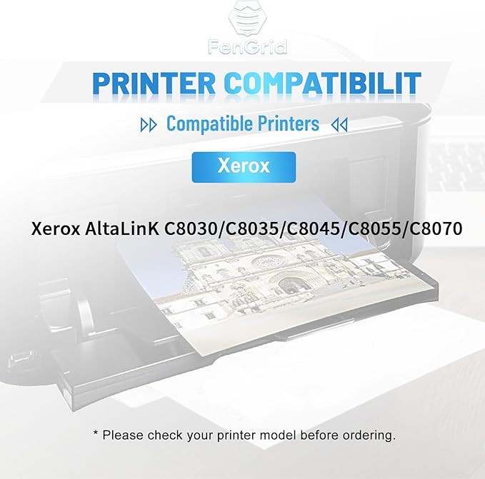 AltaLink C8030 Yellow Toner Cartridge 006R01700 Replacement for Xerox AltaLink C8030 C8035 C8045 C8055 C8070 ( Yellow, 15,000 Pages )