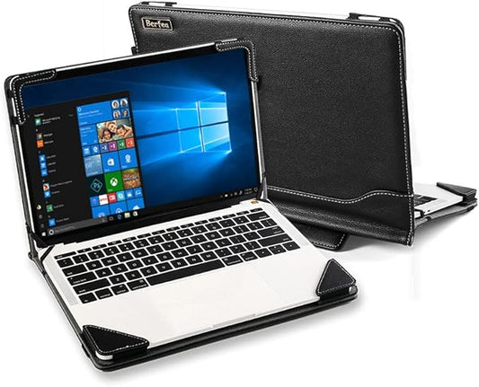 Protective Laptop Case Cover Compatible with Dell Inspiron 16 Plus 7610 7620 7630 7640 16" Notebook Sleeve PU Leather Stand Hard Case Skin Pouch