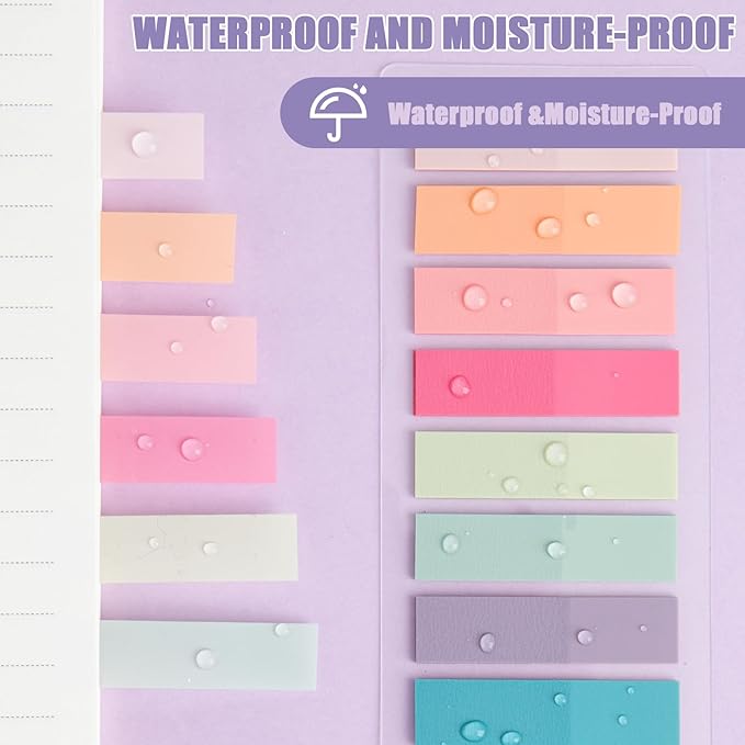 ZTML MS 4000 Pcs Morandi Sticky Tabs, 20 Sheets Book Tabs for Annotating Books, Page Flags Annotation Tabs, Page Markers, Colorful Book Annotating Tabs, Sticky Flags, Transparent Sticky Note Tabs