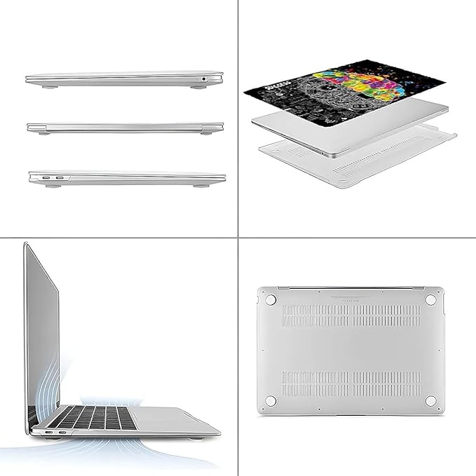Compatible with 16.2 Inch MacBook Pro 2485/A2780, Left Right Brain Hard Plastic Shell Cover Case