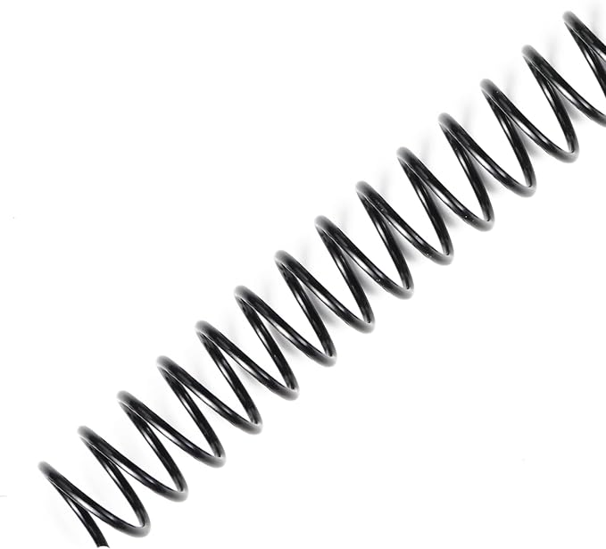 TOTiyea 100 Pack Plastic Spiral Binding Coils,16mm(5/8") Binding Spirals,140 Sheet Capacity,4:1 Pitch, Black