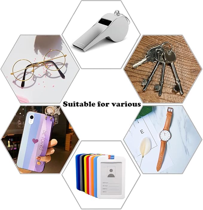 POPLOPP Teacher Lanyards for ID Badges and Keys, Cute Silicone Beaded Lanyard for Women Nurse Employees Students