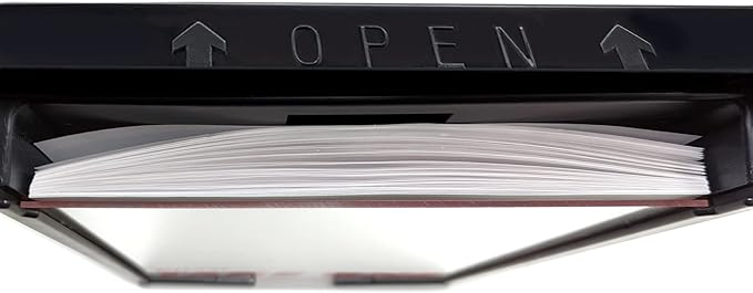 Outdoor Real Estate Brochure Box with Snap Shut Lid, Take One Document Holder Holds 100+ 8.5x11 Documents, Flyers, Literature and Other Outdoor Marketing Needs