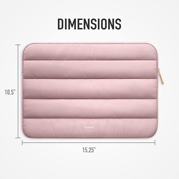 Vandel - Puffy Laptop Sleeve 15-16 Inch Sleeve for Women and Men. College Student Gifts for Christmas, MacBook Pro 16 Inch Case, 15.6 Inch HP Carrying Case Asus/Dell/HP Laptop Case 15.6 Cover