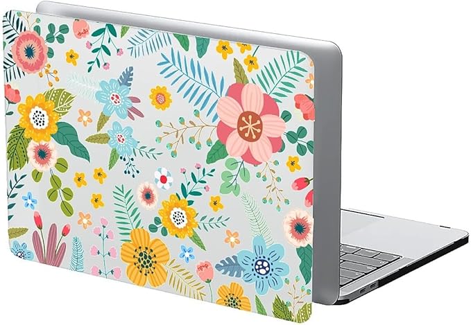 Compatible with MacBook Pro 13.3 Inch Case 2024 2023 2022-2016 Release Model M1 M2 A1706/A1708/A1989/A2159/A2289/A2251/A2338, Abstract Flower Hard Plastic Shell Cover Case