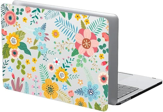 Compatible with MacBook Pro 13.3 Inch Case 2024 2023 2022-2016 Release Model M1 M2 A1706/A1708/A1989/A2159/A2289/A2251/A2338, Abstract Flower Hard Plastic Shell Cover Case