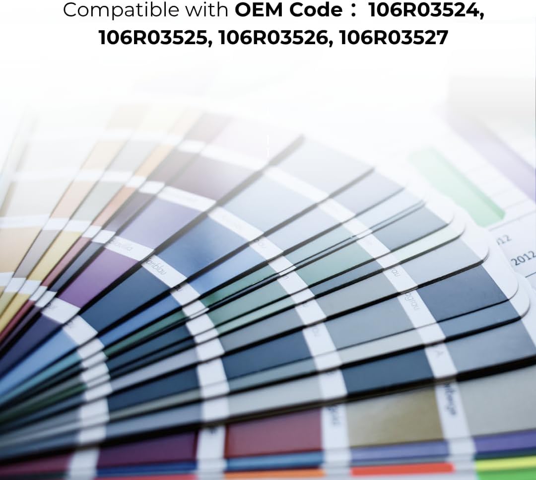 Toner Pros Replacement Toner Cartridge for Xerox 106R03524, 106R03525, 106R03526, 106R03527 – Extra High Yield 4-Color Pack for VersaLink C400, C405 Printers – Black: 10,500 & Color: 8,000 Pages Each