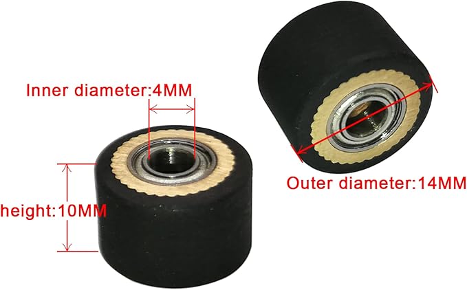 5pcs HQ Pinch Roller for Roland GCC LiYu RABIT Pcut Mimaki Graphtec Iolion Cutter Plotter 4x10x14