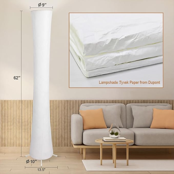 Smart Led Floor Lamps, RGB Color Changing with APP & Remote Control, 62 Inch DIY Mode Music Sync Standing Modern Corner Lamp Decor for Living Room Bedroom Game, 1 Piece