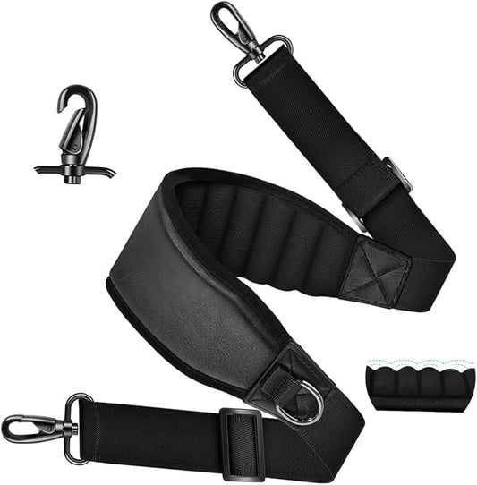 ZINZ 3D Air Cushion Bag Strap 59 inch Adjustable Belt with Padded & Dual Clasps & Swivel Hooks, Comfort Strap for Bags