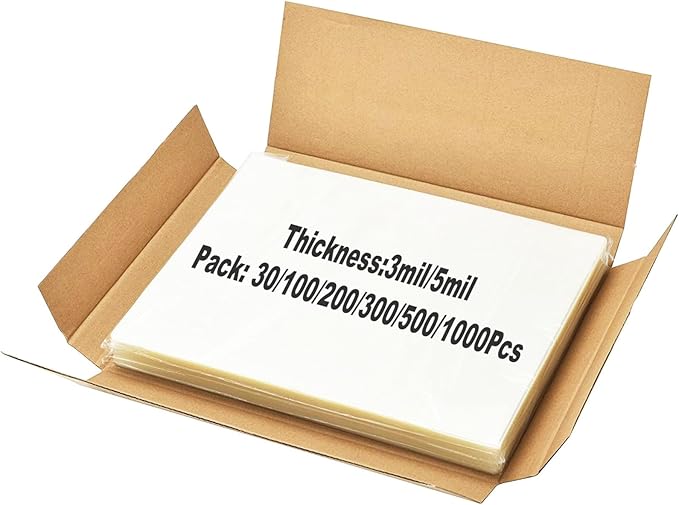 Thermal Laminating Pouches, 30 Pack Laminating Sheets for Use with Thermal Laminators, 9 x 11.5 Inches, Letter Size Sheets, 5-mil Thickness