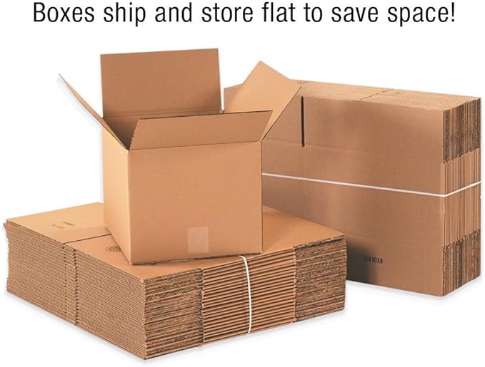 SAI Premium Corrugated Moving Box (10-Pack) (10x7x5, Kraft (5pack))