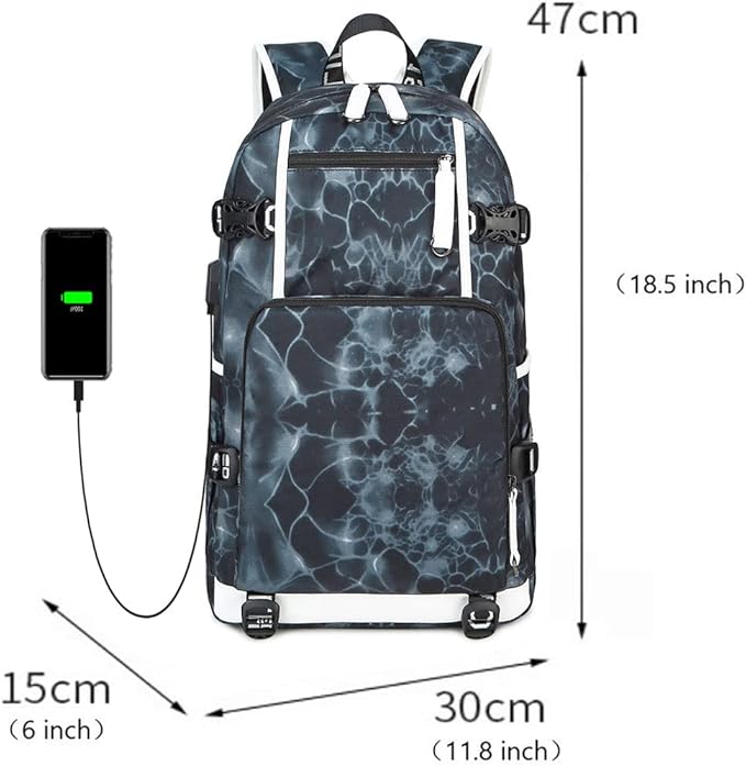 Soccer Superstar M-essi 10 Multifunctional Laptop Backpack Teenage Travel Backpack Fans Schoolbag (E2)