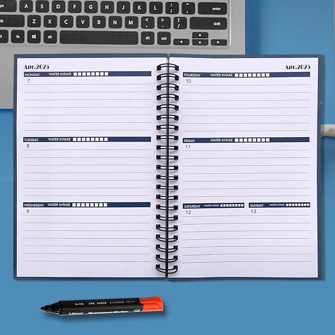 Cheneyboo 2025 Planner - January 2025- June 2026 Yearly Planner, Monthly Weekly Daily Planner 2025-2026, 18 Month Planner, 5.2"x7.5", Black
