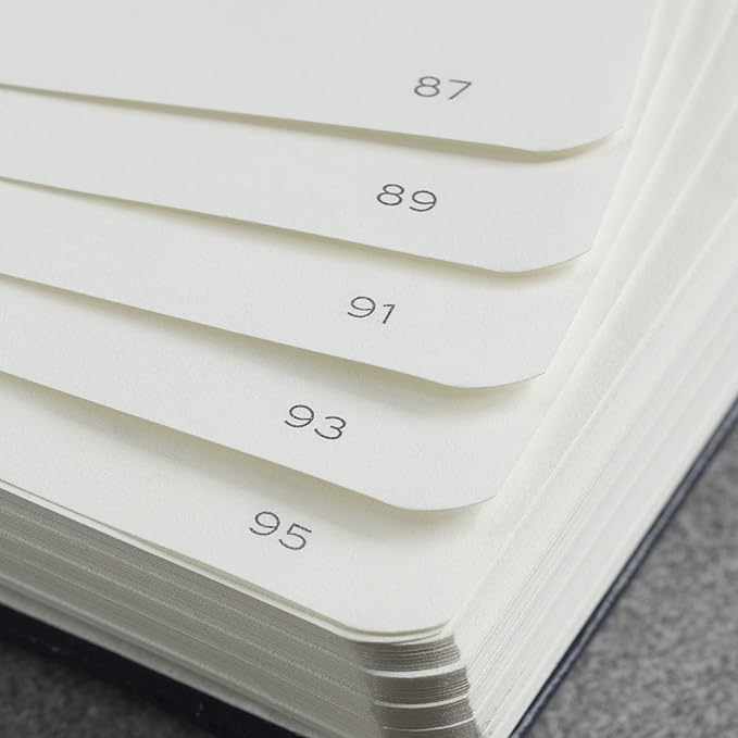 LEUCHTTURM1917 - Notebook Hardcover Pocket A6-187 Numbered Pages for Writing and Journaling (Black, Dotted)