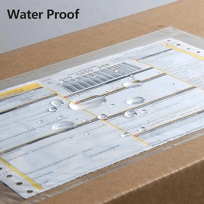 Packing List Envelopes, Clear 6” x 9” Self Adhesive Shipping Labels Envelope Pouches (100 PCS)