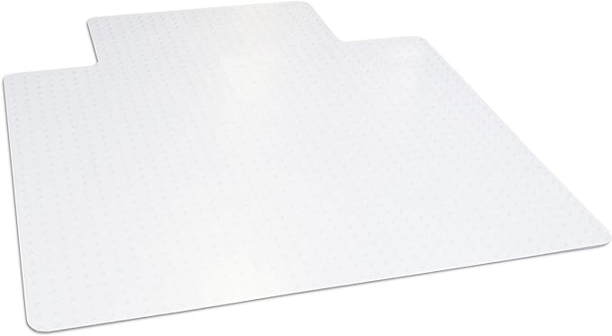 Dimex Low Pile Carpet Office Mat Chair Mat with Lip, 45" x 53" x .11"