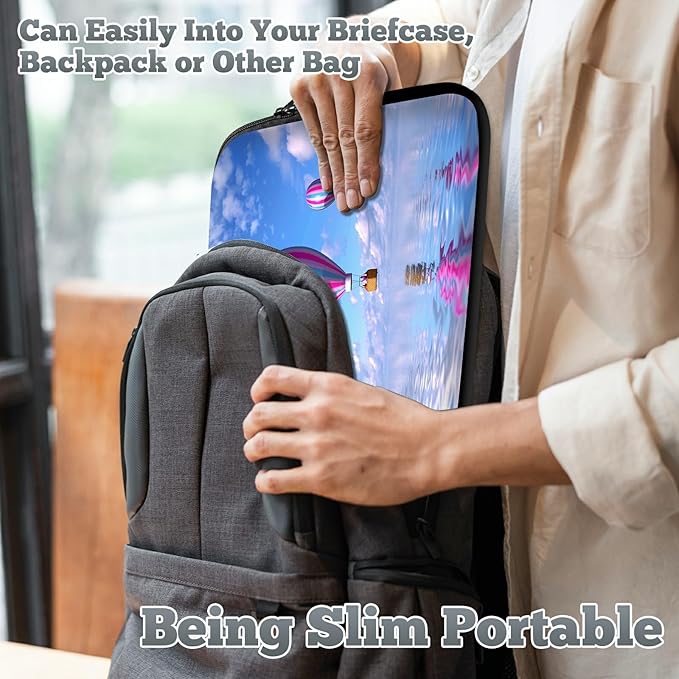 Laptop Sleeve Case Bag 13 inch, Hot Air Balloon Slim Carrying Case Durable Handbag Travel Laptop Bag for 13 inch MacBook Air M3/M2/Pro M2/ 13" iPad Pro/Air M4/M2 2024