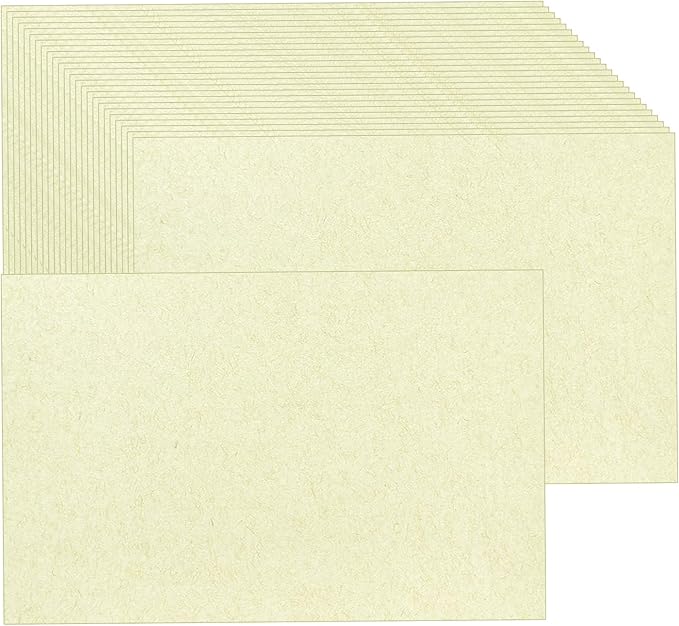 Baisunt 50 Pack 4x6 ClassicRustic Cardstock Paper Blank Thick Heavyweight 80lb Card Stock for Making Greeting Cards, Invitations cards, Photos, Postcards